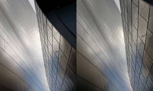 Visual example of an image before and after compression for web performance