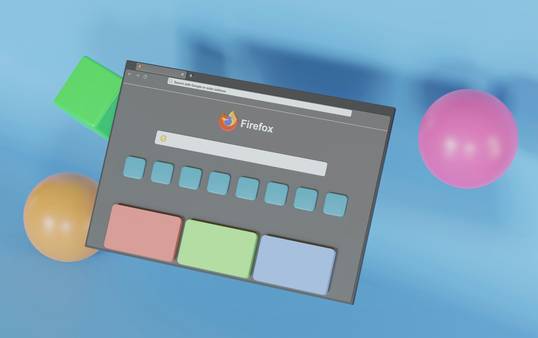 Illustration of a digital dashboard showing web image customization features